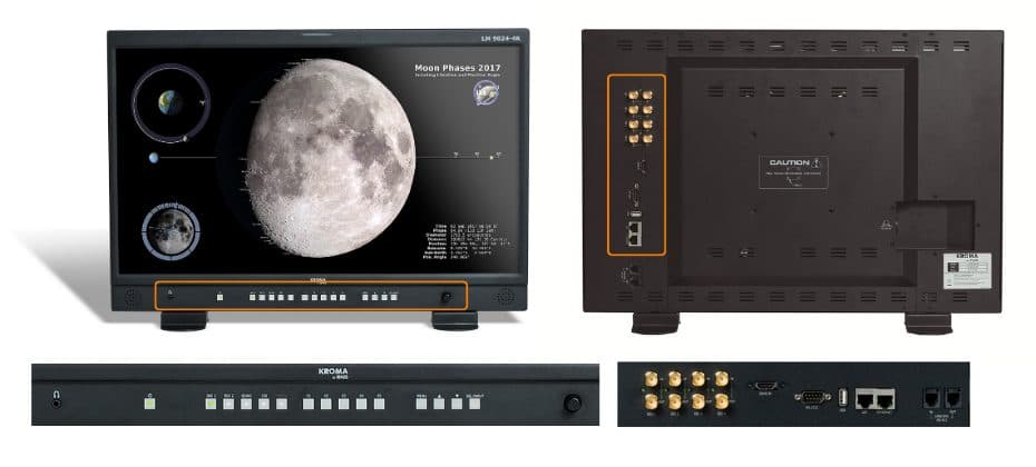 LM9000 front and rear panels