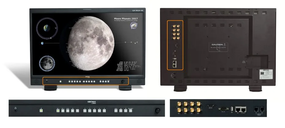 LM9000 front and rear panels
