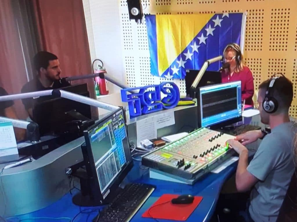 AEQ digital technology in RADIO CAZIN's broadcast studio in Bosnia